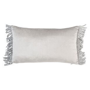 La Scala Rosalie Tassel Cushion Silver