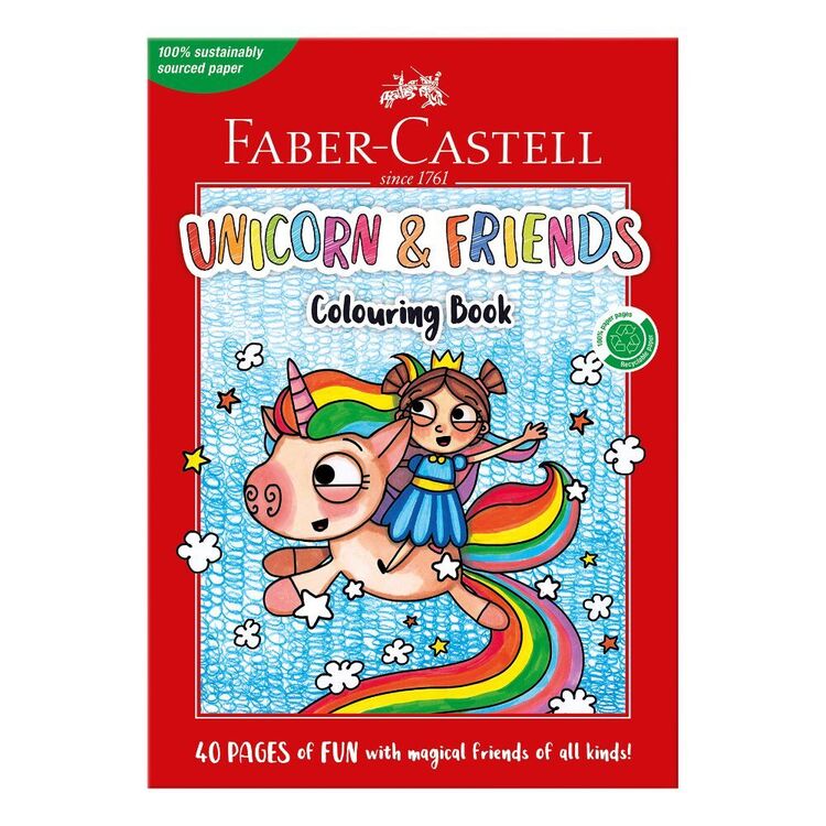 Faber Castell Unicorns & Friends Colouring Book