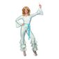 Spartys Adult 70s Silver Icon Adult Jumpsuit Silver