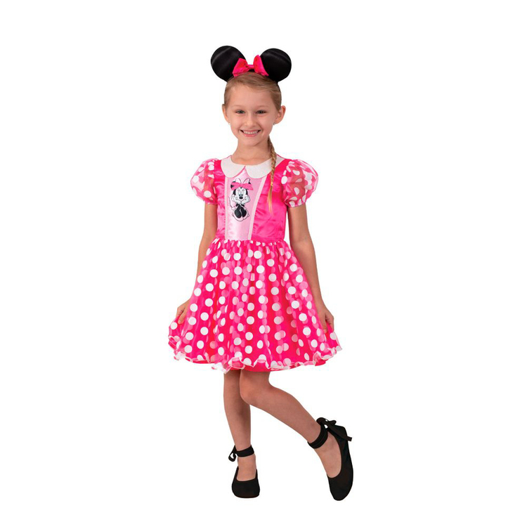 Minnie Mouse Pink Deluxe Kids Costume Multicoloured
