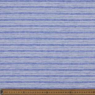 Chambray Stripe #1 Printed 145 cm Polando Easy Care Linen Feel Fabric Chambray 1 145 cm
