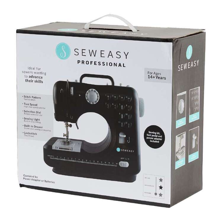 Homezy Sew Easy Professional Youth Mini Sewing Machine Black