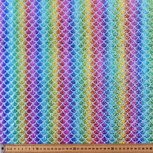 Rainbow Scale Printed 145 cm Dance Knit Fabric Rainbow Scale 145 cm