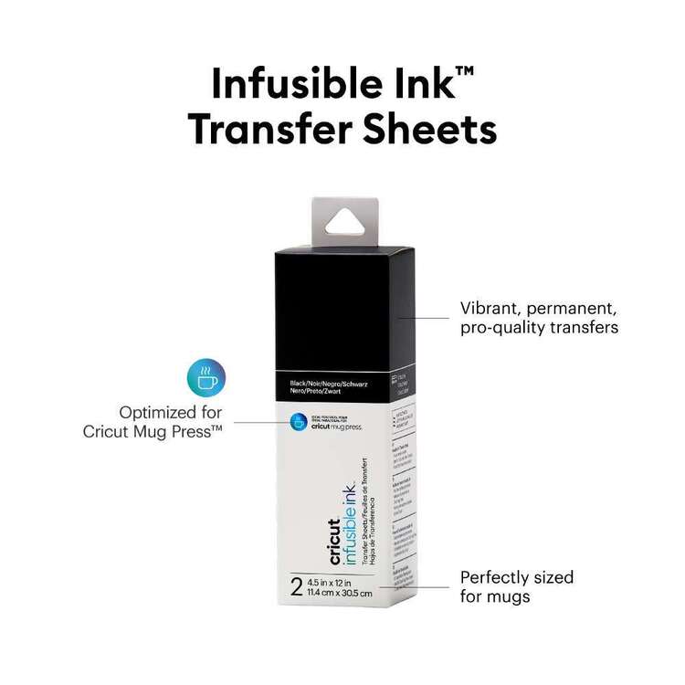Cricut Mug Press Infusible Ink Solid 2 Pack Black