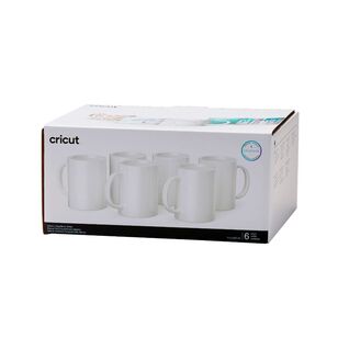Cricut Mug Press Ceramic Mug 6 Pack White