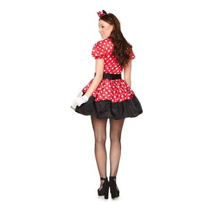Karnival Miss Mouse Adult Costume Red & Black