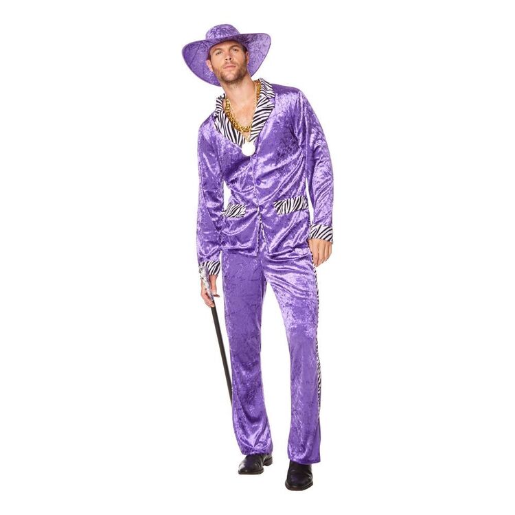 Karnival 1980's Suit Adult Costume Purple
