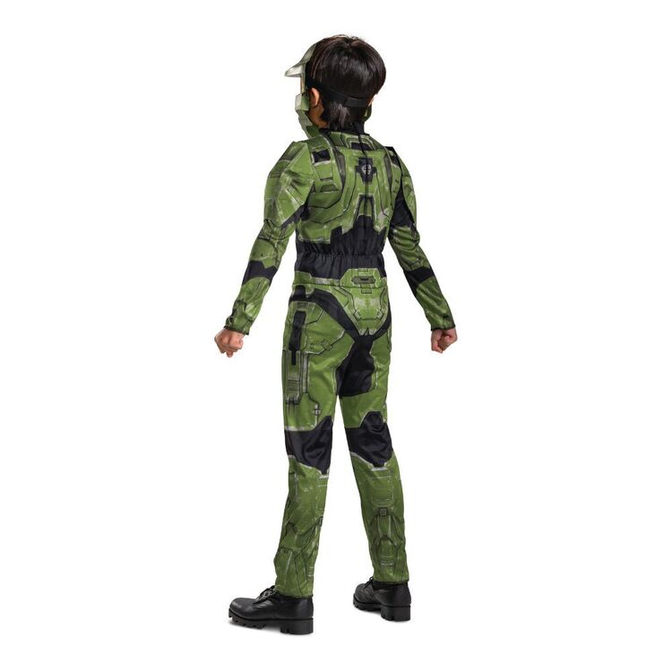 Disguise Classic Master Chief Kids Costume Green 7 - 8 Years