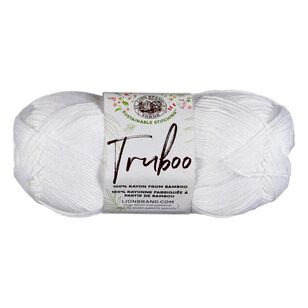 Lionbrand Truboo Yarn White 100 g