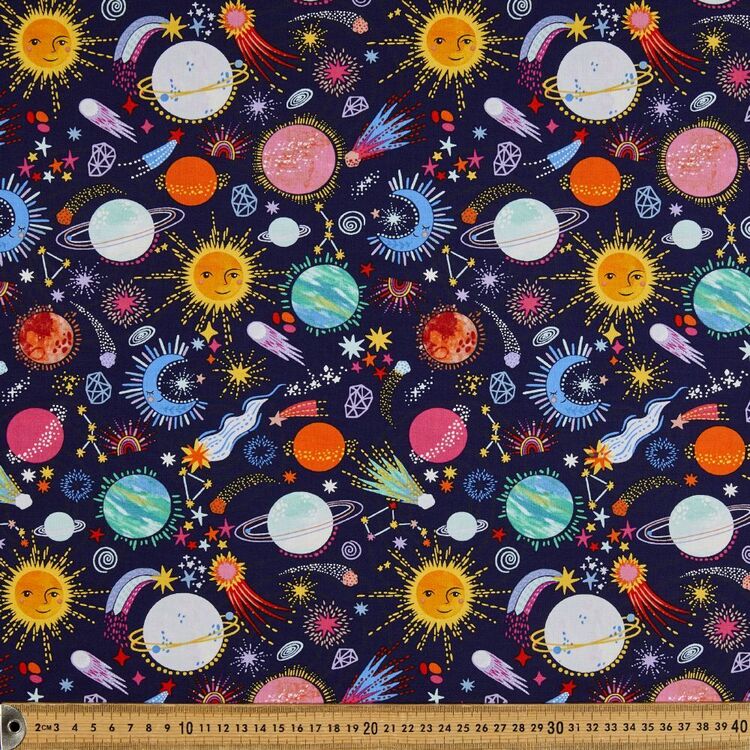 Robert Kaufman Space Odyssey Printed 112 cm Cotton Fabric