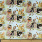 Robert Kaufman Kitty's Garden Printed 112 cm Cotton Fabric Multicoloured 112 cm