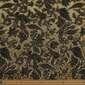 Gold Rush Floral Patterned 145 cm Brocade Fabric Black & Gold 145 cm