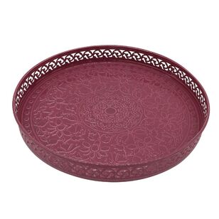 Ombre Home Classic Chic Mandala Tray  Berry 31 cm