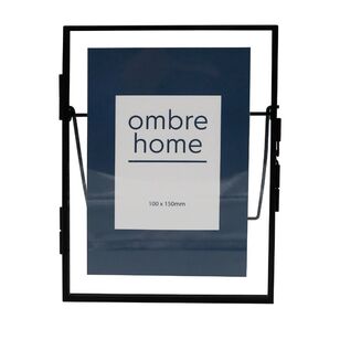 Ombre Home Classic Chic Metal Photo Frame Black 13 x 1.5 x 18 cm