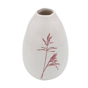 Ombre Home Classic Chic 18 cm Ceramic Vase White 12.3 x 18 cm
