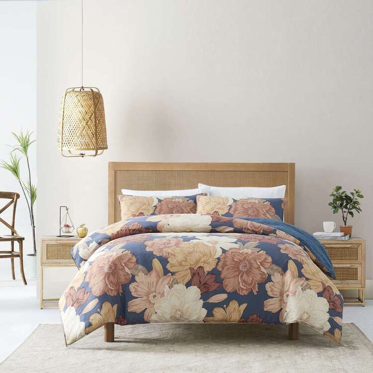 KOO Jumbo Flower Washed Cotton Quilt Cover Set