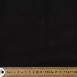 Plain 145 cm Faux Suede Fabric Black 145 cm