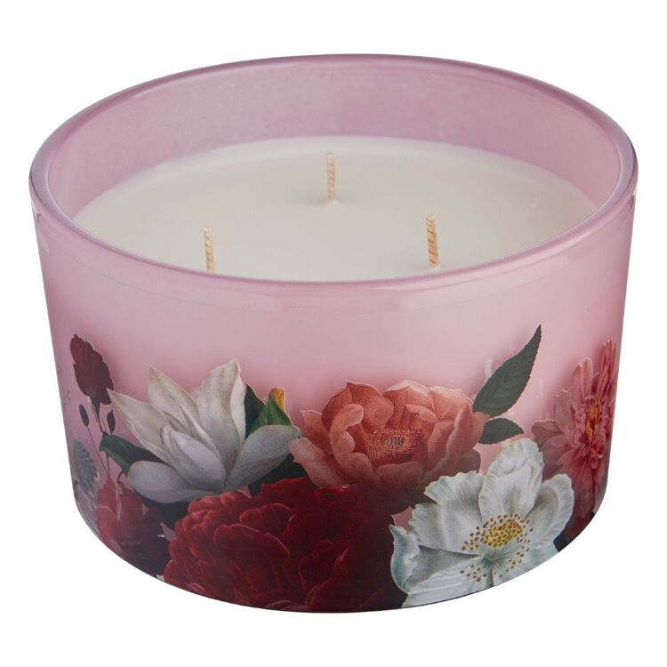 Scentsia Rosewater Perfumed 400 g Glass Candle Jar