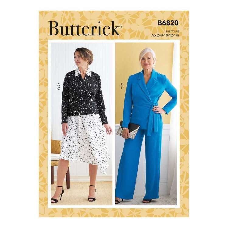 Butterick B6820 Misses' Jacket, Skirt & Pants