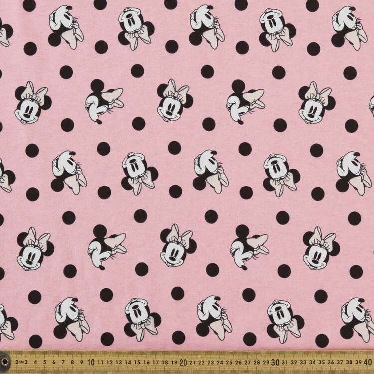 Disney Minnie Mouse Spot Printed 108 cm Flannelette Fabric