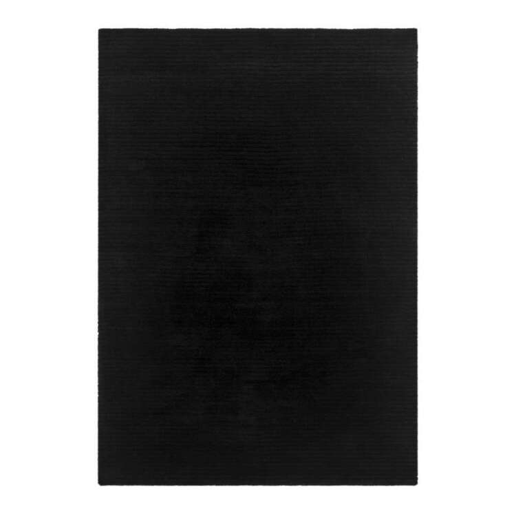 KOO Hayes Shaggy Rug Black 160 x 230 cm