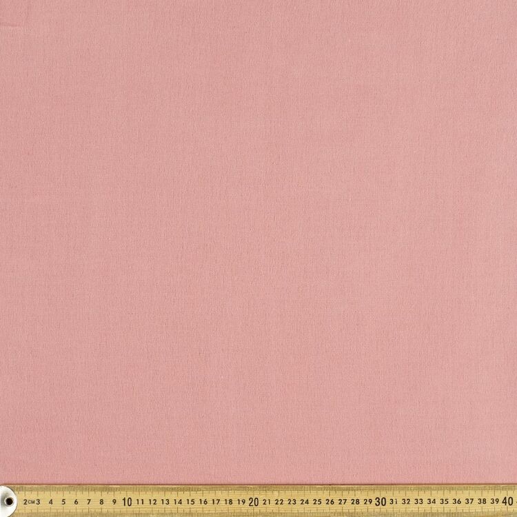 Plain 112 cm Flannelette Fabric Ash Rose 112 cm
