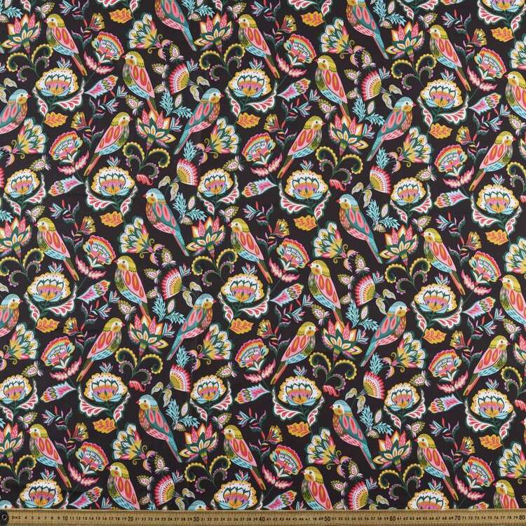 Kirsten Katz Bejewelled Birds 150 cm Decorator Fabric