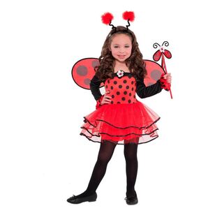 Amscan Ballerina Bug Kids Costume Red & Black