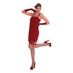 Amscan Red Flapper Adult Costume Red