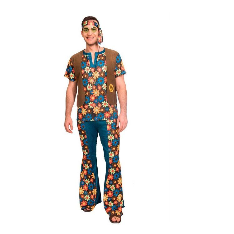 Amscan Groovy Hippy Adult Costume Multicoloured Medium