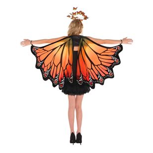 Amscan Orange Monarch Butterfly Wings Multicoloured