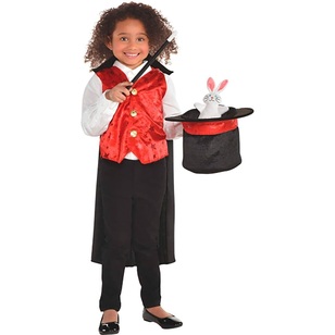 Amscan Magician Kids Costume Kit Multicoloured 4 - 6 Years