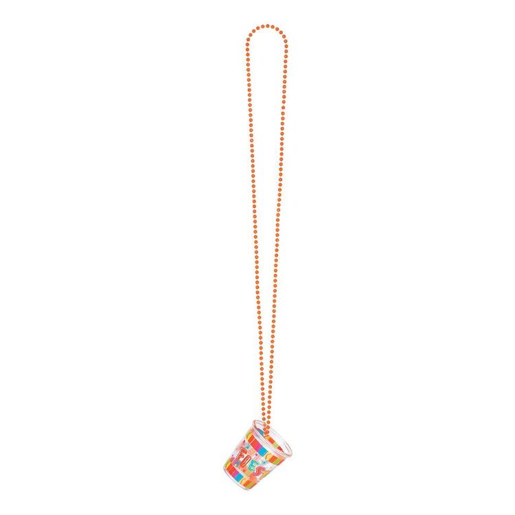 Amscan Fiesta Beaded Chain Necklace & Shot Glass