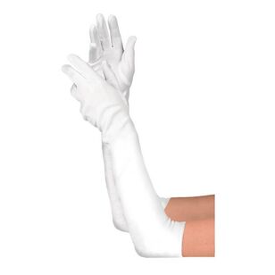 Amscan Adult Long Gloves  White