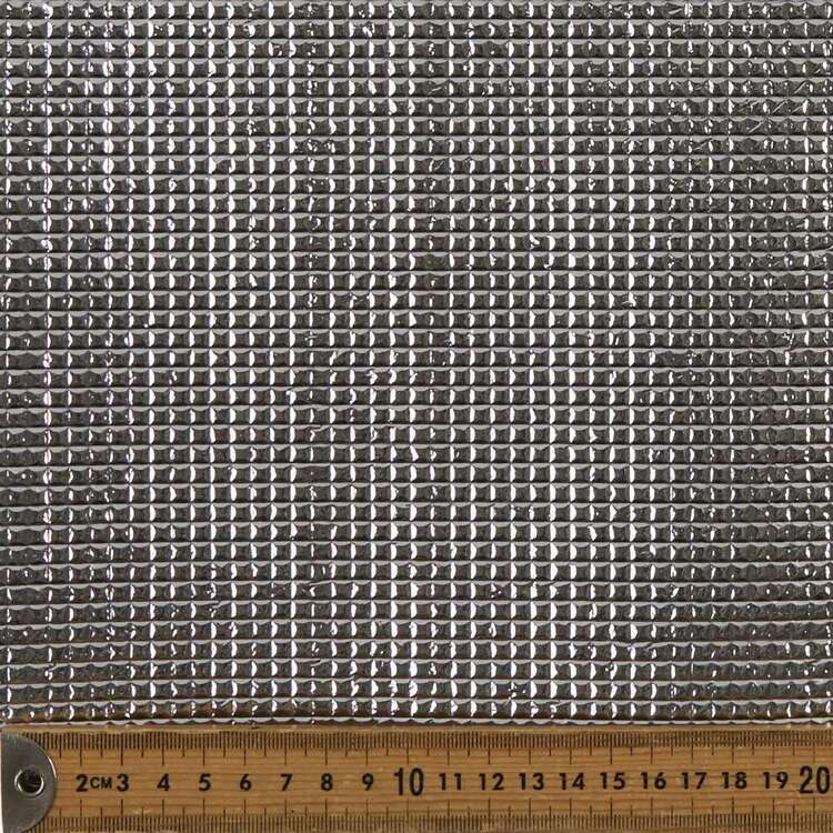 Textured 145 cm Cosplay Waffle Fabric Silver 145 cm
