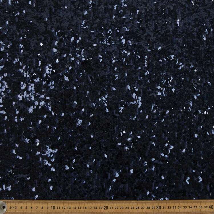 Small Teardrop Patterned 125 cm Sequin Fabric