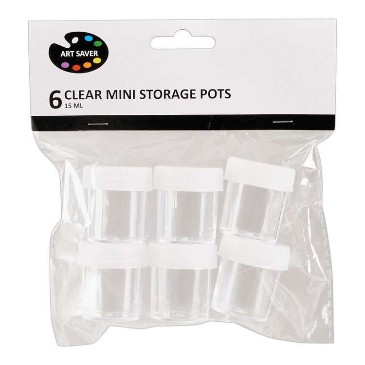 Art Saver 15 ml Mini Storage Pots 6 Pack
