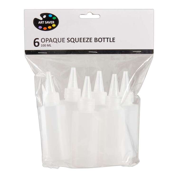 Art Saver 100 ml Opaque Squeeze Bottle 6 Pack