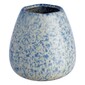 Living Space Glazed Pot Vase Blue
