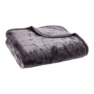 Ever Rest Mink Blanket Charcoal