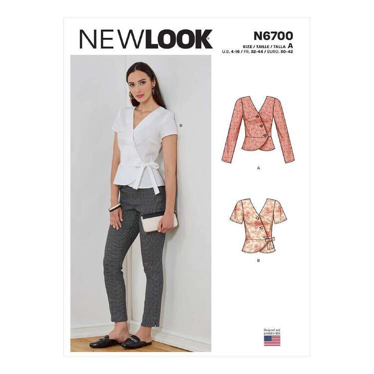 Pattern N6717 Tutorial New Look N6700 Misses' Tops Pattern