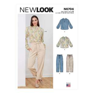 New Look Sewing Pattern N6704 Misses' Top & Pull-On Pant 8 - 20