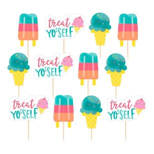 Amscan Just Chillin String Hängande Dekoration (Paket Med 6) En Storlek Multicoloured One Size