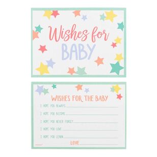 Amscan Baby Shower Wishes For Baby Cards 24 Pack Multicoloured