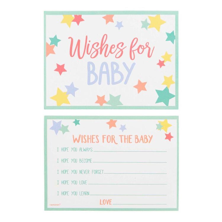Amscan Baby Shower Wishes For Baby Cards 24 Pack