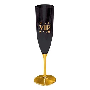 Amscan Glitz & Glam VIP Plastic Champagne Glass 4 Pack Multicoloured