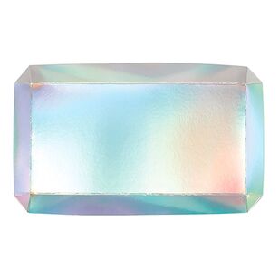 Amscan Shimmering Party Iridescent Cardboard Trays Multicoloured