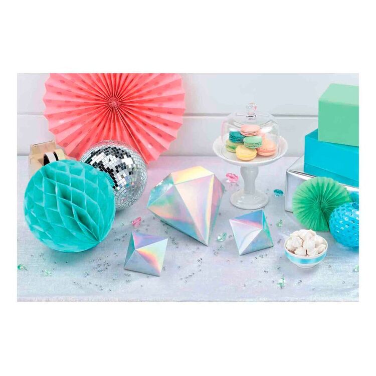 Amscan Shimmering Party Iridescent 3D Table Decorations