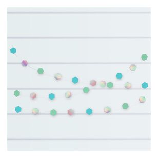 Amscan Shimmering Party Iridescent Mini String Garland Multicoloured