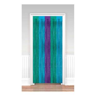 Amscan Sparkling Sapphire Metallic Door Curtain Multicoloured